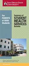 brochure: Summary of Student Health Services Benefits