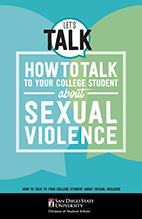 brochure: how to talk to your college student about sexual violence